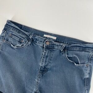 Levi's 505 Straight‎ Leg Denim Jeans Women's Size 14 Dark Wash Classic